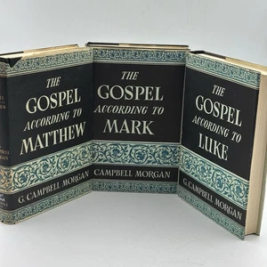G Campbell Morgan The  Gospel According to Matthew, Mark,  & Luke Set of 3. HCDJ - Picture 1 of 20