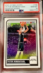 2023 PANINI NBA HAUNTED HOOPS #108 VICTOR WEMBANYAMA ROOKIE PSA 10 Gem Mint MVP - Picture 1 of 3