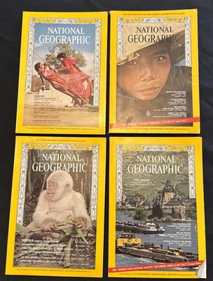 COMPLETE SET OF 1967 NATIONAL GEOGRAPHIC  MAGAZINES ~~ 58 YEARS OLD!!! + 4 MAPS - Image 1 of 4
