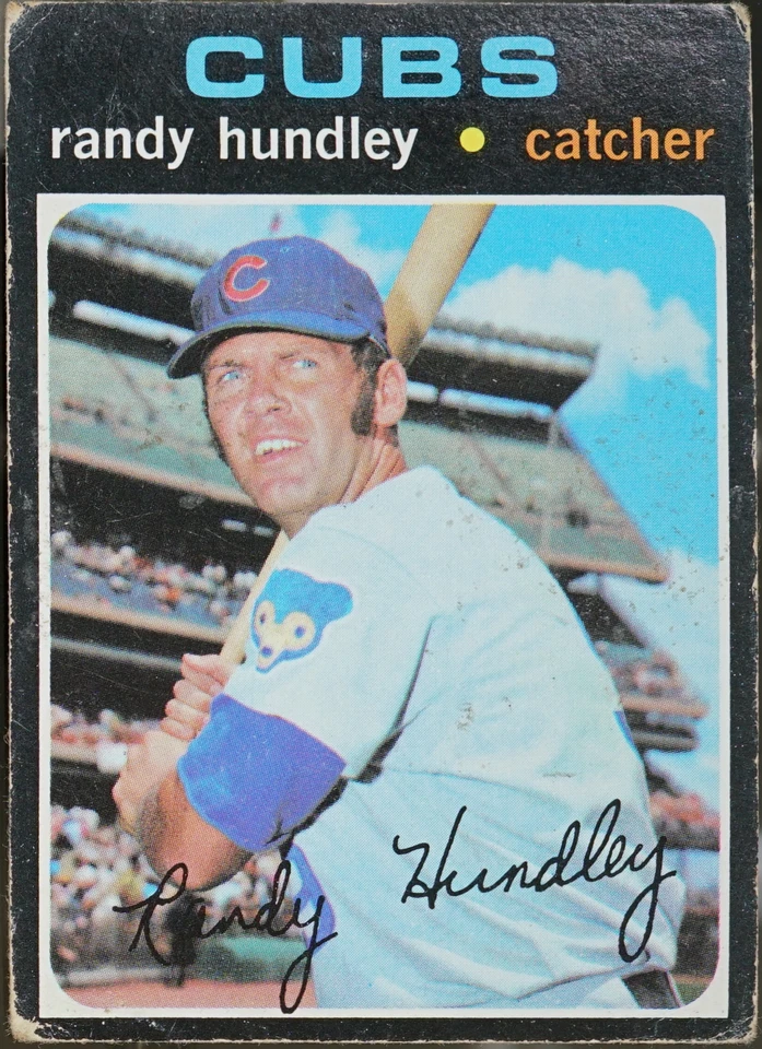 1971 Topps Baseball Randy Hundley #592 PR - Image 1 of 1