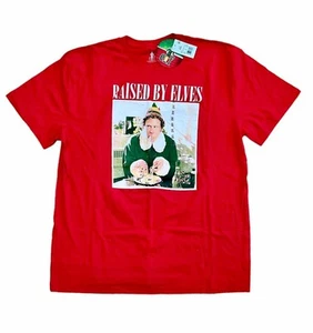 Camiseta ELF Para Hombre Talla XXL Roja Will Ferrell Criada por Elfos Gráfica Nueva con Etiqueta - Imagen 1 de 5