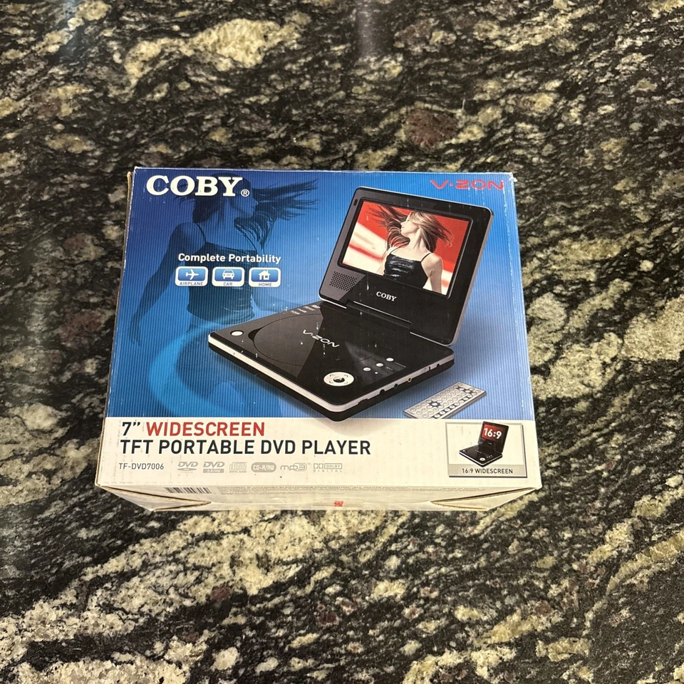 Coby TF-DVD7006 Portable DVD Player (7") - NEW Never Used - Image 1 of 3