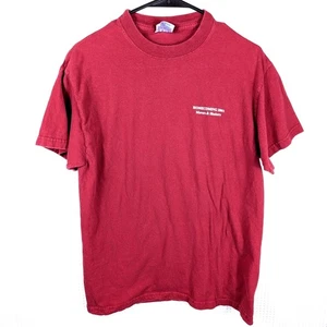 Vintage 2001 Hanes Beefy-T Shirt M Maroon Homecoming Movers Shakers Y2K Tee - Picture 1 of 4