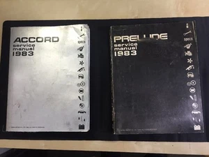 Honda Accord & Prelude 1983 manual de servicio original de fábrica - Imagen 1 de 8