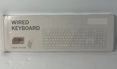 Wired Keyboard Model: PC206A Black - Image 1 of 3