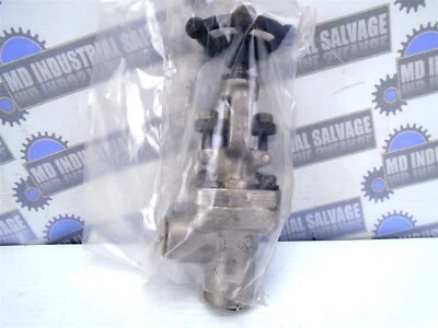  HANCOCK - 1/2-5530W-1-X0SH9 - 1/2" STAINLESS ANGLE VALVE WOG 950psi@900° (NEW) - Image 1 of 4