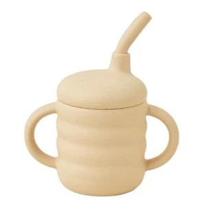 Silicone Sippy Cup - Spill Proof - Safe - Soft Squeeze Baby First Cup For - Picture 1 of 6