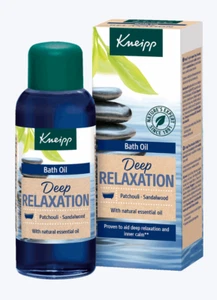 Kneipp Deep Relaxation Bath Oil Patchouli & Sandalwood Vegan 100ml - Picture 1 of 2