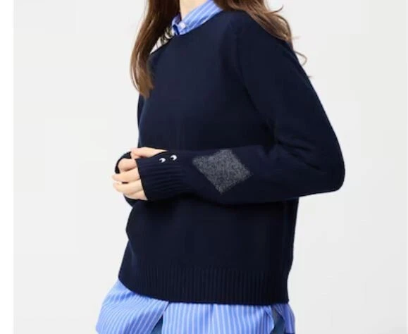 UNIQLO x ANYA HINDMARCH Cashmere Long-Sleeve Crew Neck Sweater 473452 New - Image 1 of 4