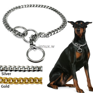 Choke Chain Training Dog Collar Stainless Steel Snake P Choker Pet Show Collars