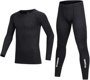 BUYKUD Kinder Fleece Warm Thermo Langarm Basisschicht Kompression Set - Bild 1 von 8