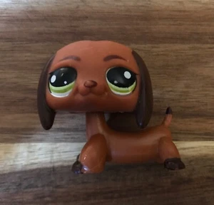 Littlest Pet Shop #1751 Brown Tan Dachsund Dog - Picture 1 of 4
