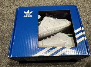 Adidas Originals Stan Smith White Crib Trainers Size UK 1K /FR 17 /US 1K / J 90 - Picture 1 of 6