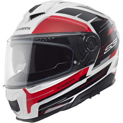 Motorrad Helm 57 (M) - Schuberth S3 Apex Integralhelm - weiß-schwarz-rot - Bild 1 von 4