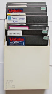 5,25-Zoll-Disketten, 10 Stück mit Daten, verschiedene, ungeprüft, Konvolut 3 - Photo 1/1