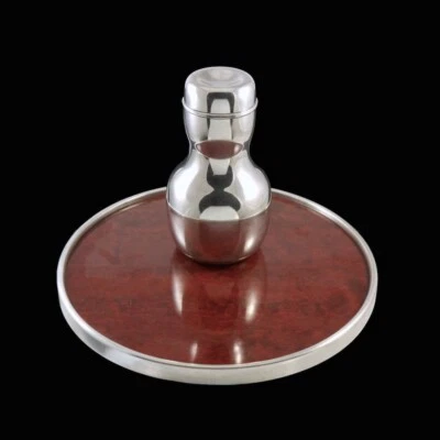 A. Michelsen. Sterling Silver Cocktail Shaker on Tray - 1957. - Image 1 of 4