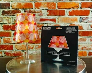 SheShells Wine Glass Shades Set of 2 By Modgy - Picture 1 of 5