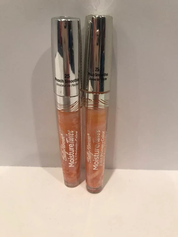 Lot Of 2 - Sally Hansen Moisture Twist 2-in-1 Primer & Color #25 Peach Smoothie - Image 1 of 1