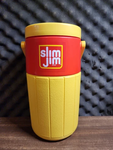 Vintage Slim Jim MTV TRL Mach Man Coleman Thermos Cooler 1990's Cover