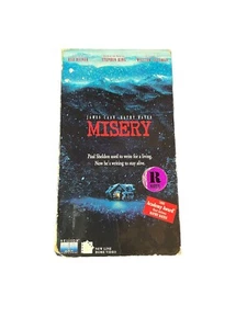 Vintage Misery VCR VHS Tape Movie James Caan Kathy Bates Stephen King Horror - Picture 1 of 6