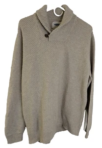 Old Navy, Men's, Shawl Collar Sweater, beige, size XL - Picture 1 of 4