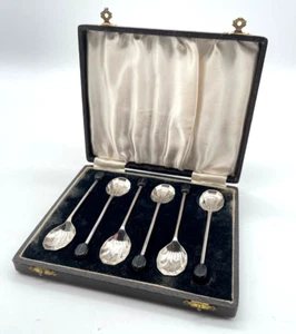 6 Moccalöffel Sterling Silber Löffel Silberlöffel Kaffeelöffel Mocca Kaffee - Bild 1 von 8