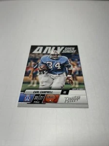 2022 Earl Campbell Prestige Football Any Given Sunday #13 - Houston Oilers - Picture 1 of 3