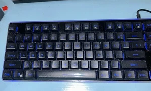 RedRagon Wired Keyboard Model S107 Parts. Lots Of Keys Stuck. Dusty - Picture 1 of 13