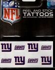 New York Giants 8-PC Peel And Stick Tattoo Set