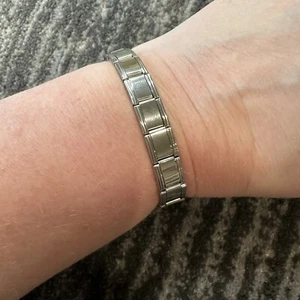 Italian Charm Starter Bracelets Stainless Steel Silver Jewelry 18 Blank Links - Picture 1 of 5