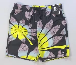 Boy's Big Youth Volcom Elastic Waist Swimsuit - Picture 1 of 2