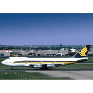 Singapore Airlines Boeing 747-212B Art Print - Dep. Sydney - Multi Sizes EE - Bild 1 von 4