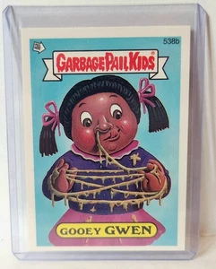 Tarjeta adhesiva Garbage Pail Kids 1988 OS13 #538b Gooey GWEN Topps GPK - Imagen 1 de 2