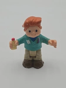 New! Fisher Price Little People Red-Head Dentist Man W/ Toothpaste Bendable 3" - Picture 1 of 2