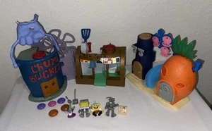 Imaginext SpongeBob SquarePants Bikini Bottom Krusty Krab Playset Plus Figures - Picture 1 of 13
