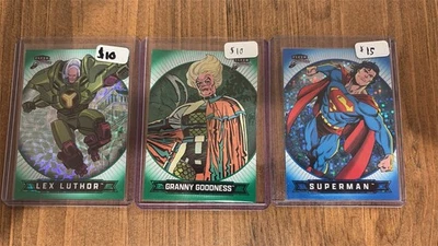 2025 Fleer Brilliants Superman 3 Card Stamped Lot  - Image 1 of 4