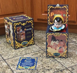 Gebrauchte Vintage Enesco Deko Musical Disney Pinocchio Jack in der Box - Bild 1 von 3