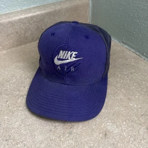 VINTAGE Nike Air Vintage Logo Snapback Mütze Lila Two Tone 90s - Bild 1 von 6