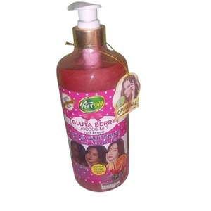 VEETGOLD GLUTA BERRY SHOWER BATH SPF25 1000ML X1. - Picture 1 of 2