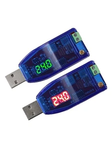 USB Connected Adjustable Voltage Regulators with LED Indicators 2PCS Set - Afbeelding 1 van 12