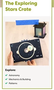 Kiwi Co "Exploring Stars" STEM Science Kit Giocattoli Educativi e Progetti NON APERTO - Foto 1 di 13