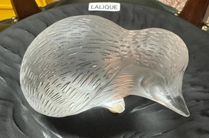 Lalique Hedgehog Crystal Figurine - Picture 1 of 4