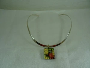 Vintage Silpada Sterlingsilber 15" Drehmoment Halsband Halsband Halskette 1" Anhänger - Bild 1 von 14