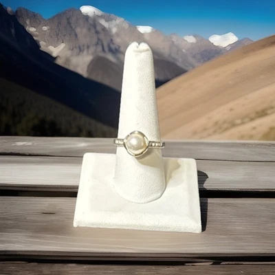 Anillo Brighton Perla Vidrio Talla 9 Nuevo con Etiquetas Lista $85 Foto 1 de 2