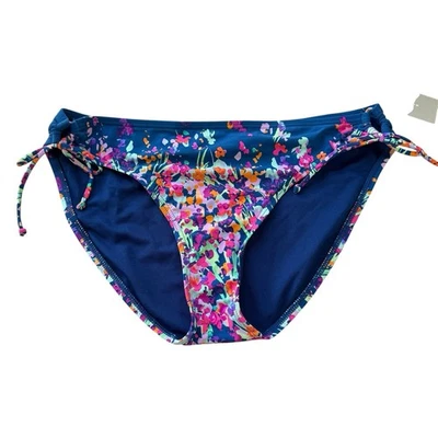 Traje de baño Kenneth Cole Reaction multicolor floral parte inferior de bikini talla grande nuevo con etiquetas Foto 1 de 4