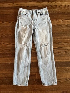Madewell Slim Crop Boyjean Boyfriend High Rise Straight Leg Medium Wash Size 27 - Picture 1 of 6