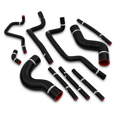 KIT DE TUBOS DE MANGUERA DE RADIADOR DE MOTOR DE SILICONA 10 PIEZAS PARA SUBARU IMPREZA GC8 WRX STI 92-95 - Imagen 1 de 4