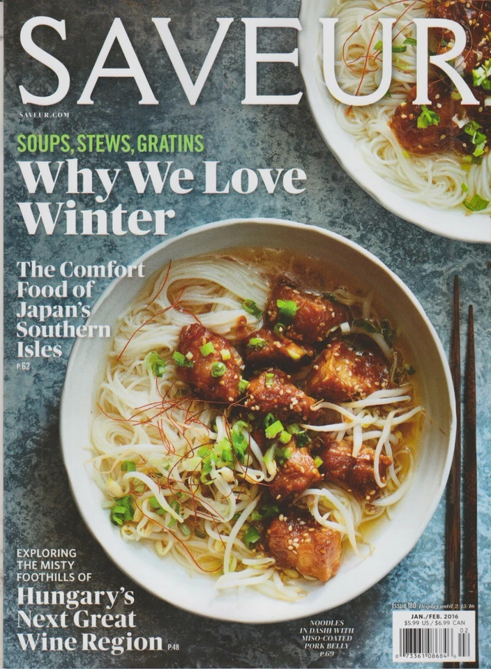 Saveur January/February 2016 Soups, Stews, Gratins Why We Love Winter (Magazine: - Image 1 of 1