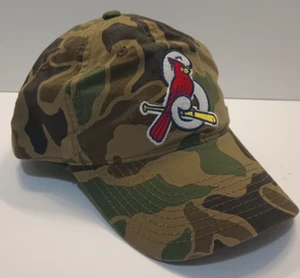 Springfield Cardinals Woodland Green Camo Adjustable OC Brand Baseball Hat/Cap - Picture 1 of 7