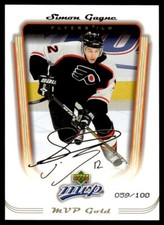 2005-06 Upper Deck MVP GOLD SCRIPT Simon Gagne Philadelphia Flyers #279